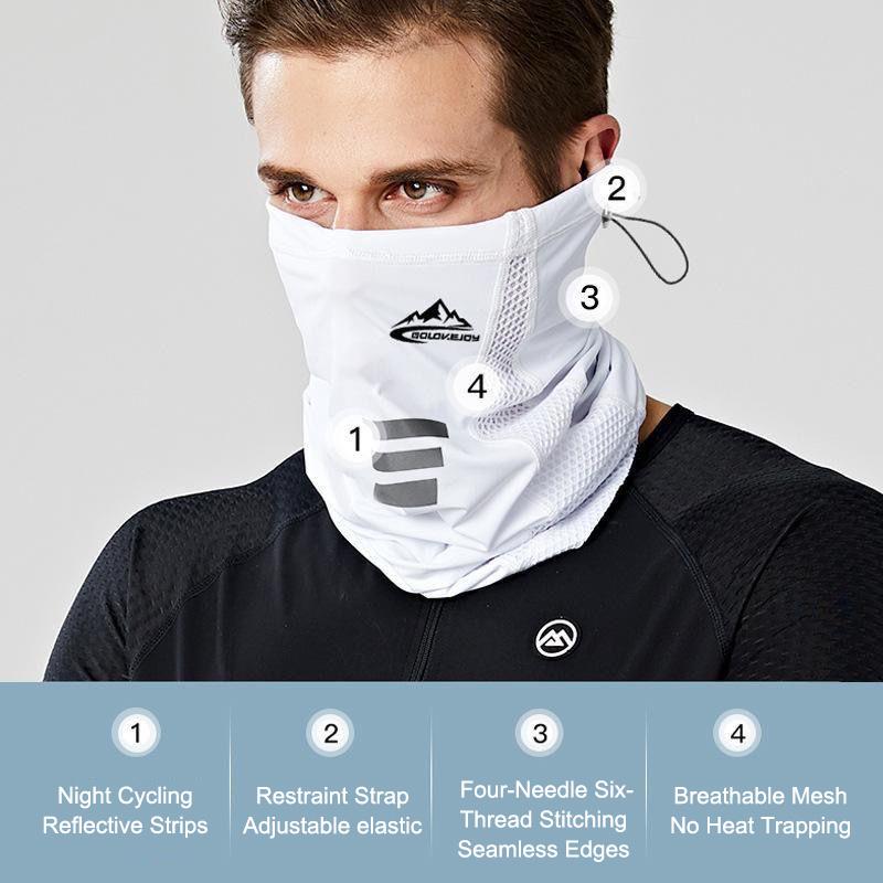 Summer Sun Protection Icy Silk Cycling Face Mask Reusable Face Scarf Mask For Outdoor Fishing Cycling