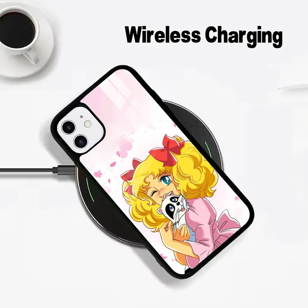 Classic Cartoon-Sweet C-andy C-andy Phone Case For IPhone17 16 15 14 13 12 11 Pro Max 16/15/14Plus Wireless Charger Cover Funda