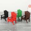 Miniature Beach Chair 1:12/1:16 Scale Decorative Models Wood Mini Size Chair Figure Dollhouse Interior Design Accessories