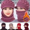 Ladies Winter Warm Woolen Hat With Bib And Ear Protection Hat