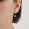 ELLE Jewelry 14K GF Snowflake Drop One-Touch Earrings ELGPEE562