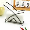 Standing Metal Tissue Holder Geometric Heavy Duty Iron Dining Table Paper Towel Napkin Clip Dispenser Organizer Home Hotel Kitchen Supplies