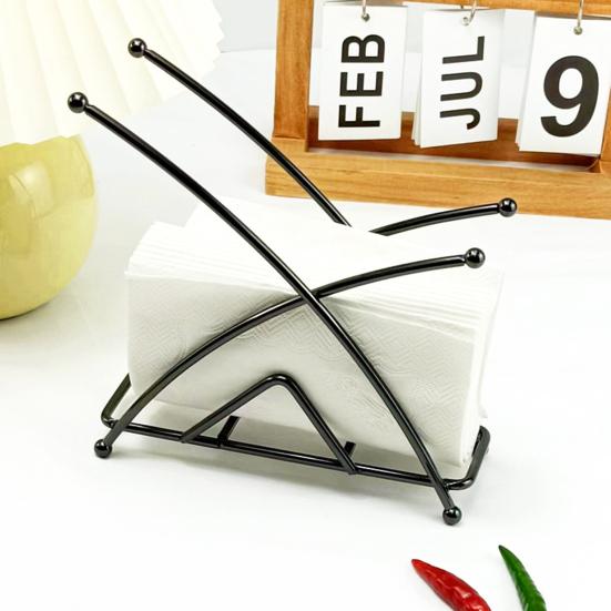 Стоячий металлический держатель для салфеток Yousheng, геометрический прочный утюг, обеденный стол, зажим для бумажных полотенец, зажим для салфеток, диспенсер-органайзер, кухонные принадлежности для дома и отеля