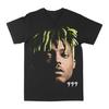 Унисекс Черная Хлопковая Футболка Juice WRLD Streetwear Хип-Хоп Графическая Футболка