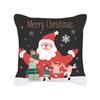 New Cartoon Santa Claus Christmas Pillow Cover Holiday Gift Square Cushion Cover