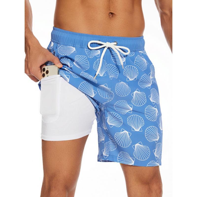 GD летние новые мужские шорты модные брюки для отпуска мужские четырехсторонние подкладка из молочного шелка