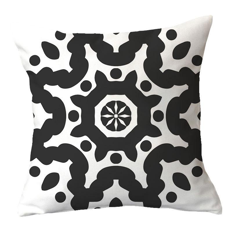 Simple New Square Geometric Plush Pillowcase Home Fabric Sofa Pillow Cushion Cover