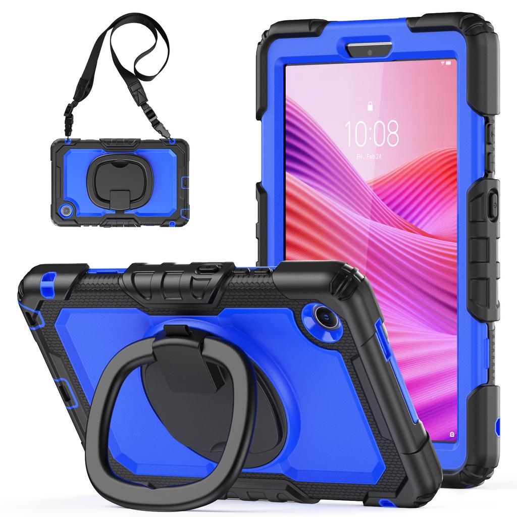 Чехол-подставка для Lenovo Tab K9 TB305FU, чехол для планшета из ПК+силикона с плечевым ремнем