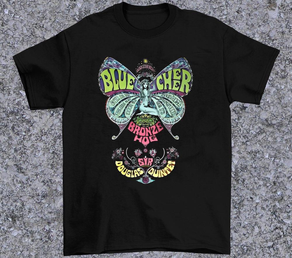 Футболка с принтом Blue Cheer Band Bronze Hog Rock Черная Все размеры Унисекс