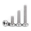 304 Stainless Steel M4 Round Head Cross Recess Screws