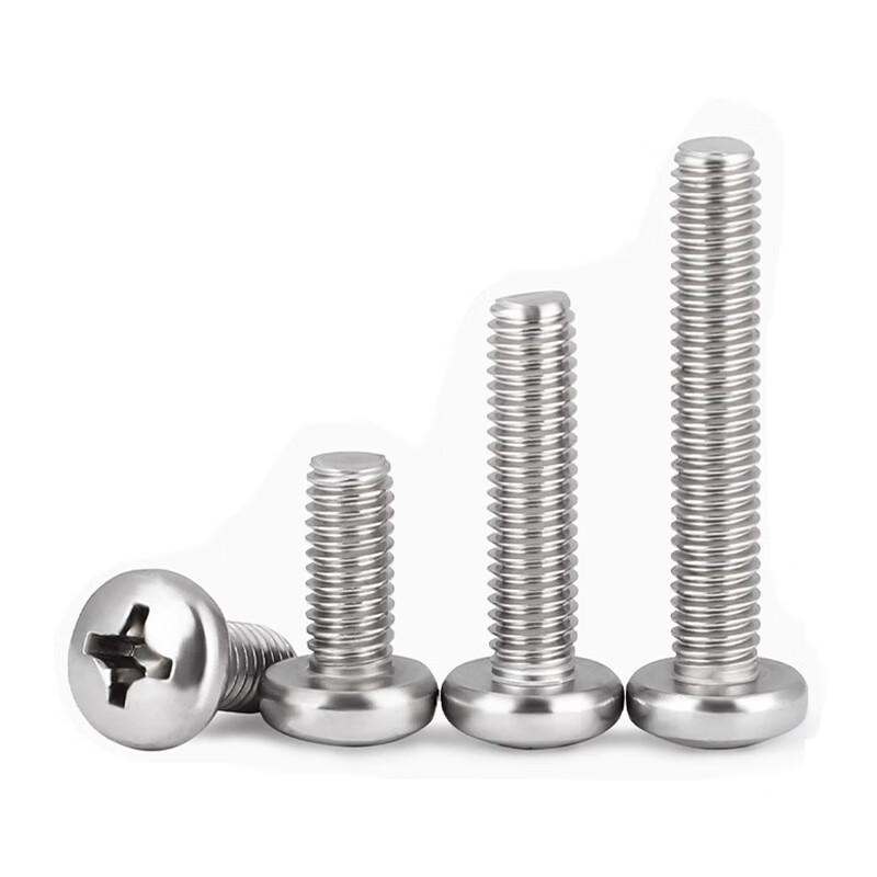 304 Stainless Steel M4 Round Head Cross Recess Screws