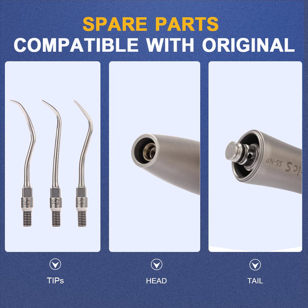 Dental Air Scaler Handpiece Oral Teeth Whitening And Cleaning Polishing Tools Ultrasonic Handpiece With 3 Tips