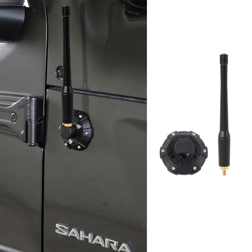 Комплект основания короткой антенны 6 дюймов для Jeep Wrangler JK JKU JL JLU JT Rubicon Sahara 2007-2025 Кронштейн Автозапчасти Аксессуары