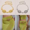 Metal Waist Chain For Women With Artistic Carving For Stylish Summer And Winter Looks
