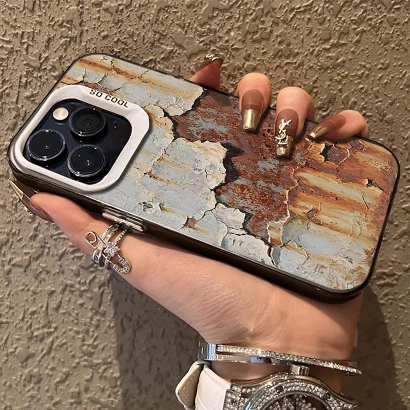 Матовый чехол ржавого цвета для Samsung Galaxy S25 S24 S23 S22 Ultra S21 Plus S20 FE A73 A72 A71 A56 A55 A54 A53 A52 Акриловая жесткая крышка