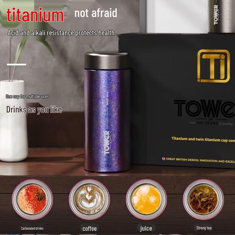 Титановая комбинированная кружка TOWERUK Duo