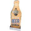 Les Trésors De Lily [P2076] - Beige 'Beer' Wooden Wall Bottle Opener (Ice Cold Beer Served Here) - 30x12 Cm