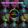 Rechargeable Toilet Light Sensor Light Toilet RGB Ambient Light Smart Night Light Body Sensor +