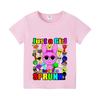 2025 New Sprunki Baby T-shirts for Children Cute Cartoon Figure Graphic Boy Sports Short Sleeves Cotton Tops Fashion Kid Clothes