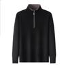 New Men's Wool Casual Bottoming Shirt Winter Sweater Men's Fashion Stand-up Collar Thermal Solid Color Sweater