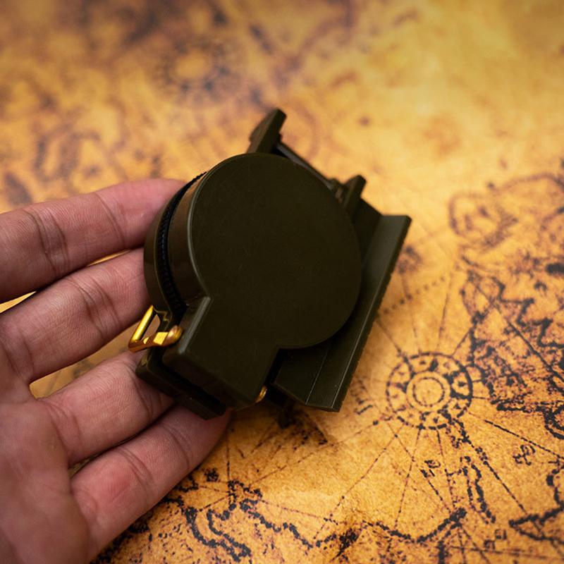 Компас для выживания на открытом воздухе, многофункциональный, удобный для переноски, пластиковый, тактический компас с указателем направления на север