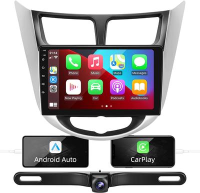 Беспроводное автомагнитола CarPlay Android для Hyundai Solaris Accent I25 2010-2016 Wi-Fi GPS Автомобильный мультимедийный GPS 2din