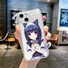Чехол для телефона Chocola Nekopara Аниме для IPhone 16 15 14 13 12 11 Mini Pro Max X XR XSMax 7 8 Plus SE20 Прозрачный чехол