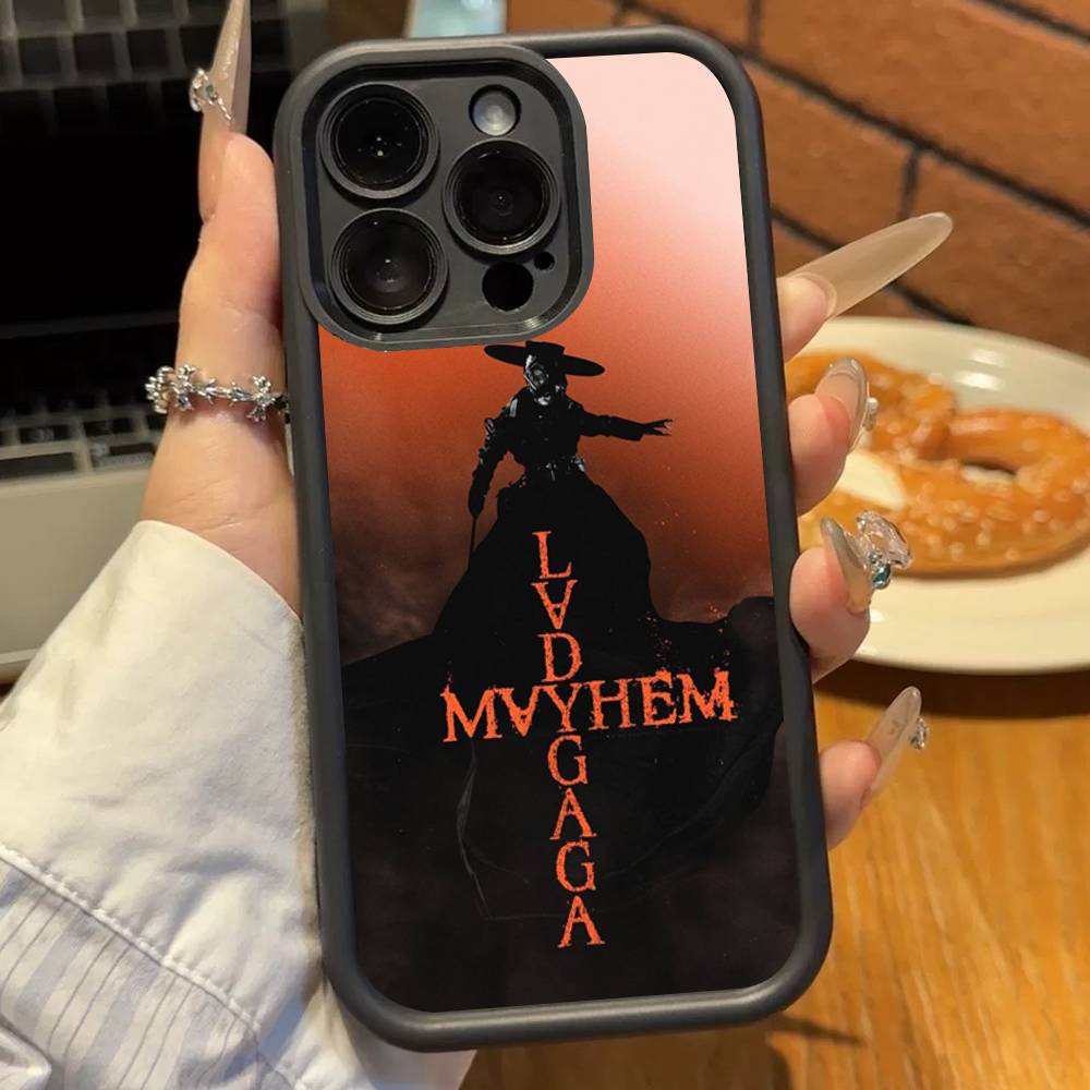 Певица Л-Леди Гага Mayhem Силиконовый Чехол для Телефона Для iPhone 17 Air 17 16 15 14 13 12 11 Plus Pro Max Ударопрочный Мягкий Чехол