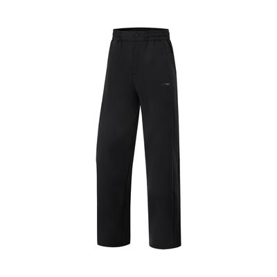 Li Ning Sports Lifestyle Series Однотонные Простые Удобные Универсальные Повседневные Брюки Женские Низ Черный AYKU926-1