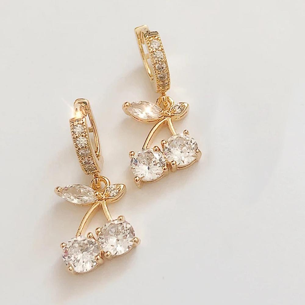 BELLA BOX Нежные серьги с кристаллами, круглые циркониевые блестящие женские аксессуары, элегантные вечерние модные украшения, висячие серьги для женщин
