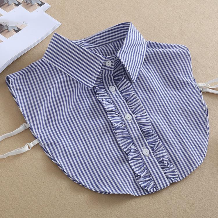 Vintage White Woman Fake Collar Black Crystal Lady Detachable Collar Shirt Neckwear False Collar With Beads Clothing Accessories