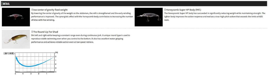 OSP High Cut Silent 60 mm 5.3 grams Suspend Lure H-59 (9280)