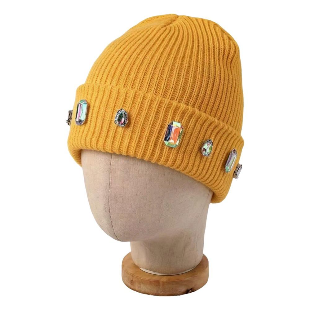 Cotton Knitted Beanie Hat Knitted Texture Brimless Skull Cap Casual Cold Cap  Women and Men