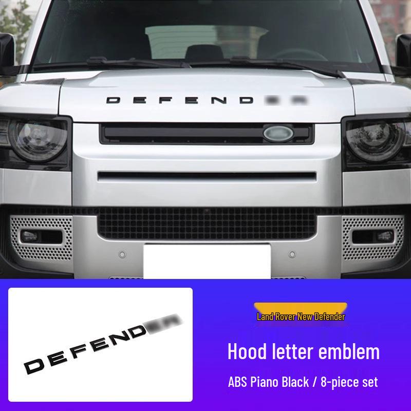 Набор передних эмблем капота и задней двери V8 для Land Rover Defender 110/90