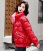 Winter cotton-padded women's new glossy fashion foreign loose cotton-padded jacket small short cotton-padded jacket thickened jacket