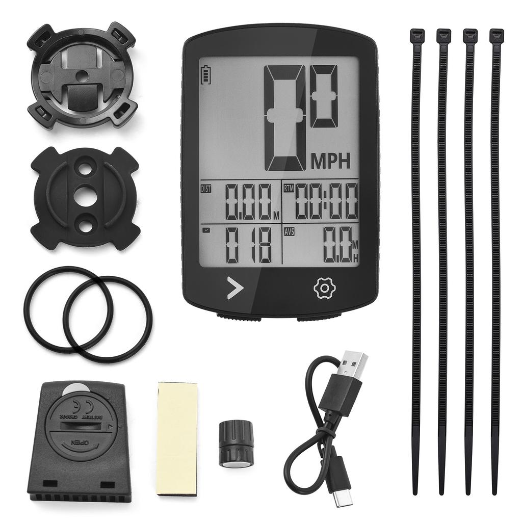 Bike Odometer and Speedometer Wireless Bike Computer High Clear LCD IPX6 Waterproof 30-Hour Battery