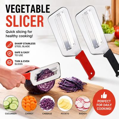 Многофункциональный кухонный нож из нержавеющей стали с двойным лезвием на 2 ломтика, нож-слайсер для овощей и капусты, нож для чистки чешуи рыбы