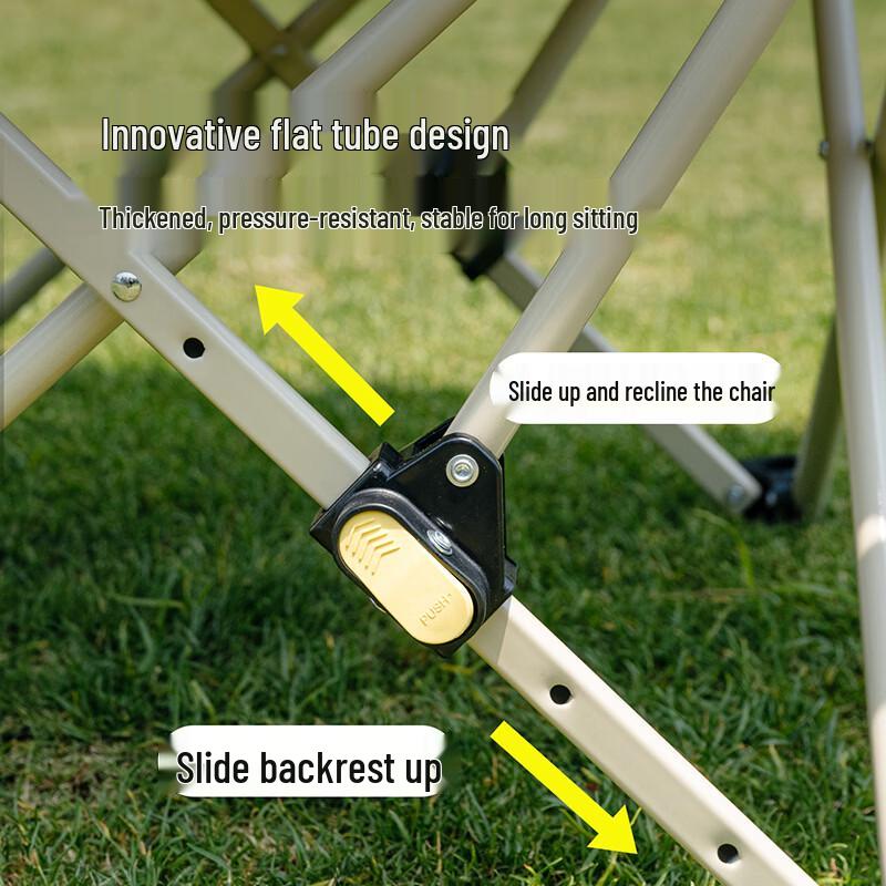 Naturehike Starfish 004 High-Back Folding Camping Chair with Side Table