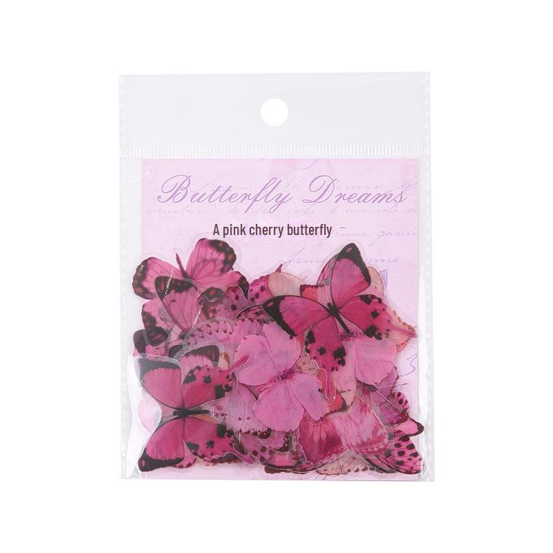 Японские ретро милые мультяшные наклейки с бабочками для украшения дневника своими руками