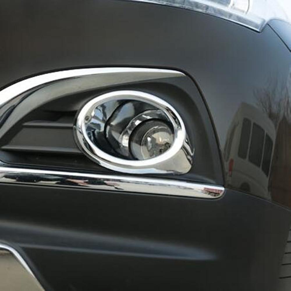 Накладка на переднюю противотуманную фару для Peugeot 3008 2013 2014 2015 Декоративная наклейка для противотуманной фары Отделка 2 шт. Хромированная защита Аксессуары