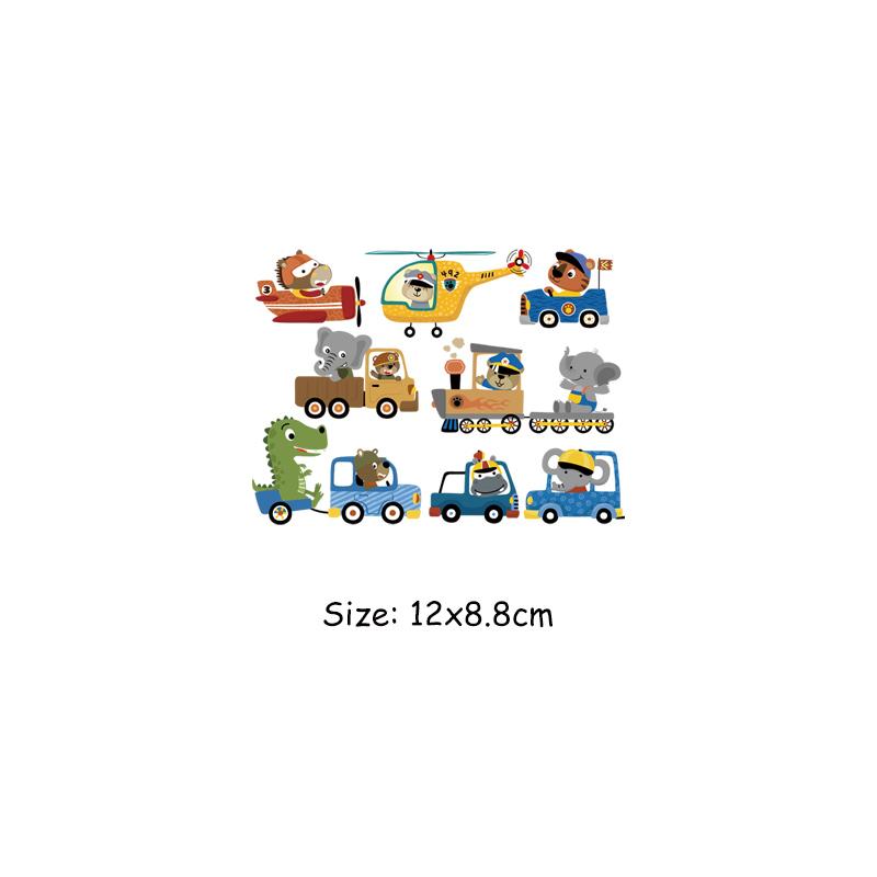 Нашивка с изображением машинок из мультфильма для одежды, детская футболка, наклейки, художественные ремесла, глажка одежды «сделай сам», аппликация, термоклейкая передача, утюг