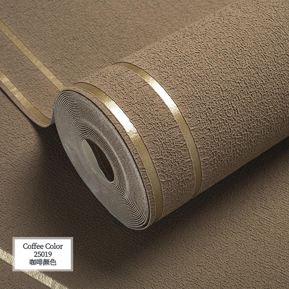 Nordic Imitation Deer Skin Velvet Double Stripe Wallpapers Bedroom Living Room Non Woven Fabric Home Decoration Wallpaper