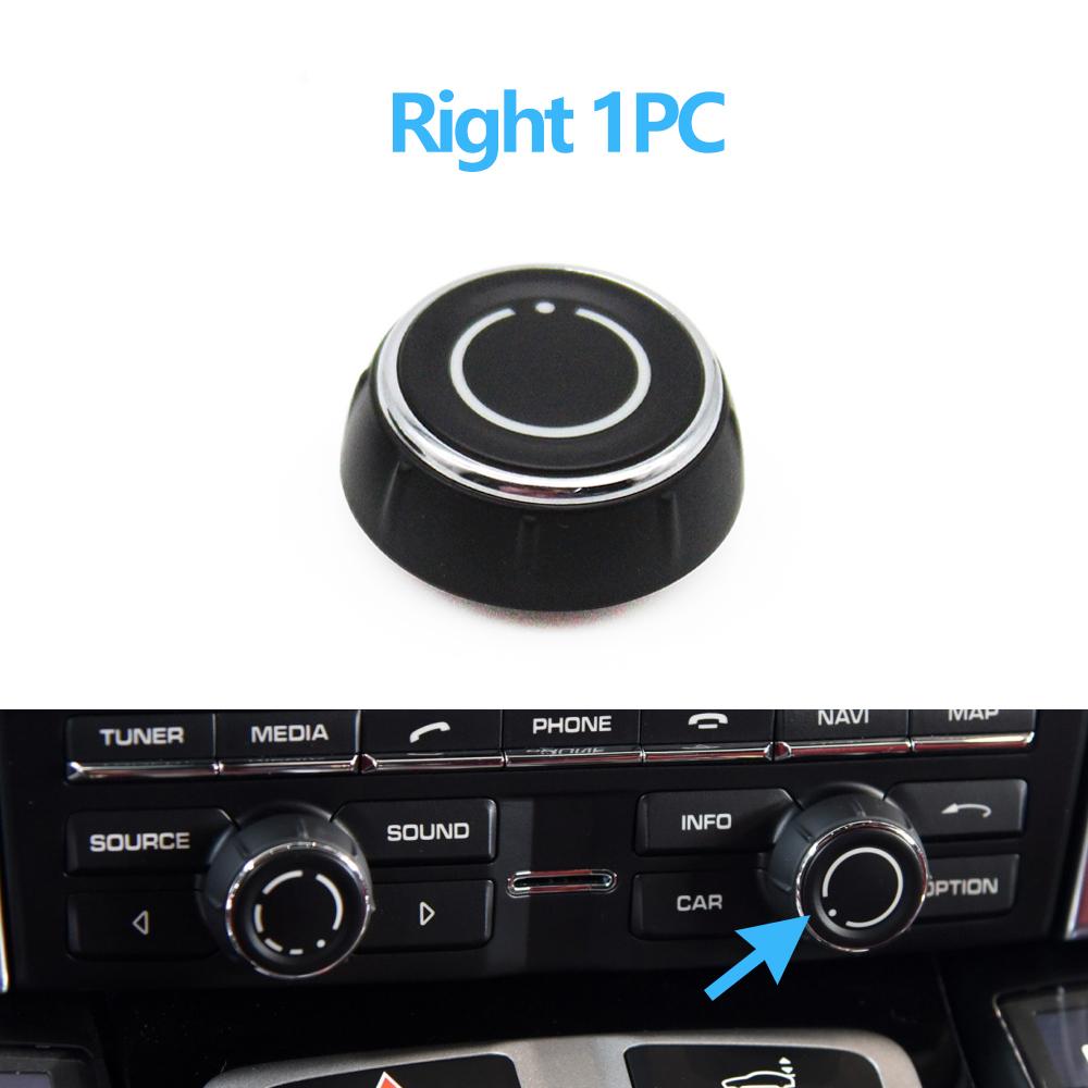 Car Center Console Audio Volume Knob Cover CD Control Switch Button For Porsche Cayenne Panamera Macan Boxster 911 718