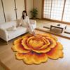 Цветочный плюшевый коврик для пола 3D ковры с оптической иллюзией цветка Нескользящий водопоглощающий коврик для ванной комнаты, спальни, прихожей, туалетного столика
