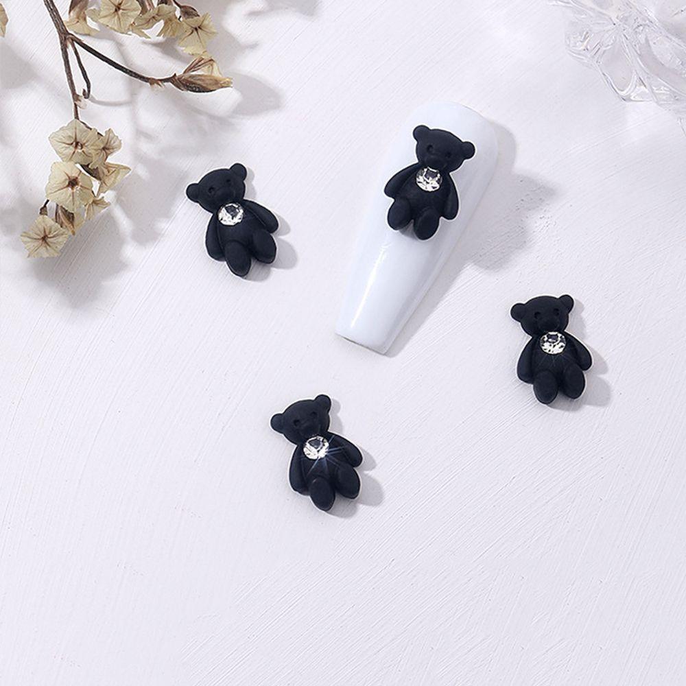 Украшения для ногтей в виде животных из цветной смолы, 3D-подвески для ногтей, мультяшные украшения для ногтей, мультяшные украшения для ногтей