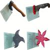 4 шт. Забавные магниты на холодильник в виде ножей, 3D топор, дизайн дротиков ниндзя, прочные смоляные шестиугольные декоративные магниты для холодильника, офиса, шкафов для хранения