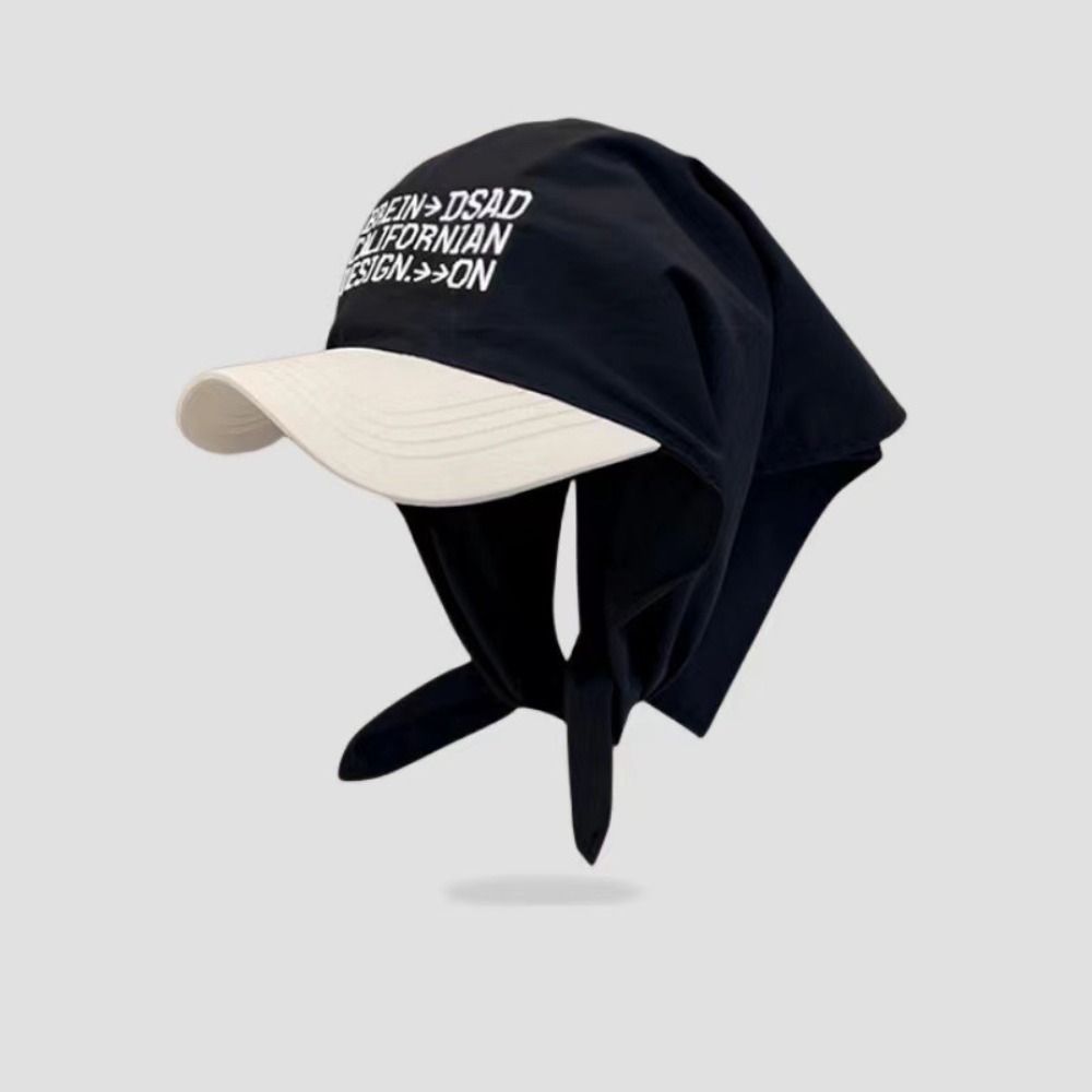 Triangle Headscarf Letter Baseball Cap Sweet Snapback Cap Korean Headscarf Baseball Hat Outdoor
