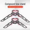 Multi-functional Folding Archery Bow Stand for Precise Positioning and Landing