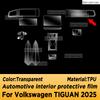 Для VOLKSWAGEN TIGUAN 2024 2025 Панель Навигационный Экран Автомобильный Салон Защитная Пленка Антицарапина Наклейка