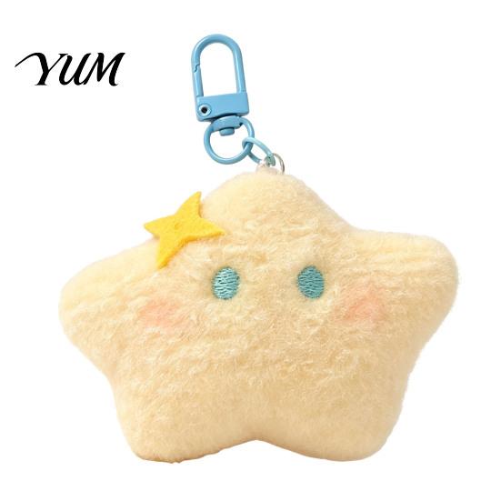 Charming Accessories for Totes Star Moon Plush Pendant, Cute Keychain Charm Adorable Charms Students with Lobster Clasp, Soft Stuffed Pendant